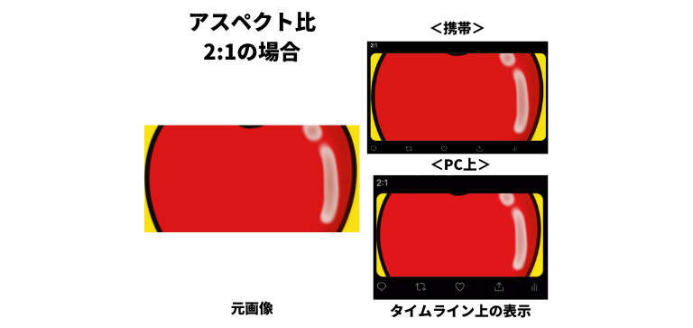 アスペクト比2:1