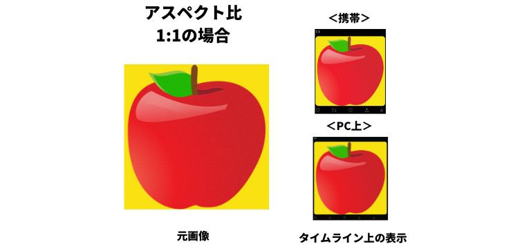 アスペクト比1:1
