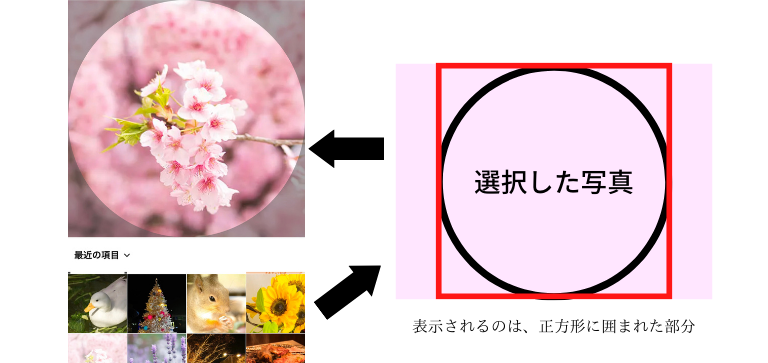 インスタグラムのプロフィール写真の切り抜き方