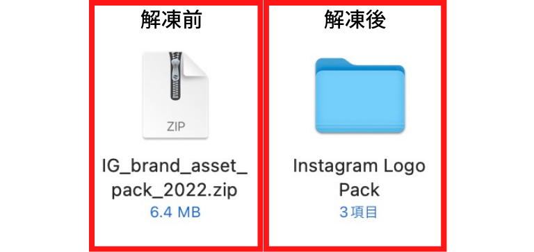 zip形式でダウンロードされる